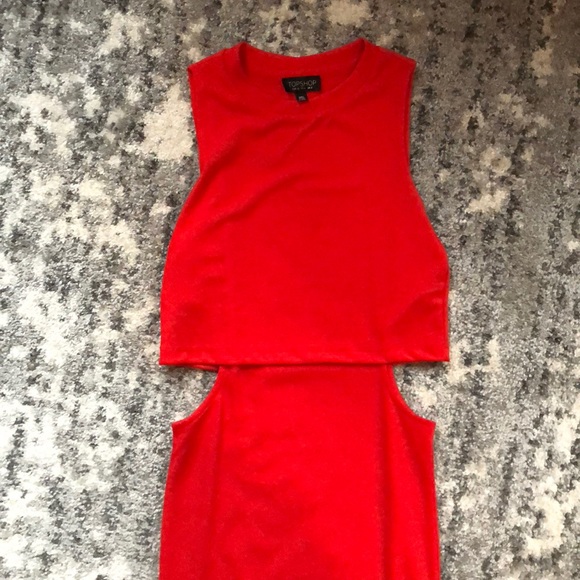 Top Shop Cut Out Body Con Dress - Picture 2 of 3
